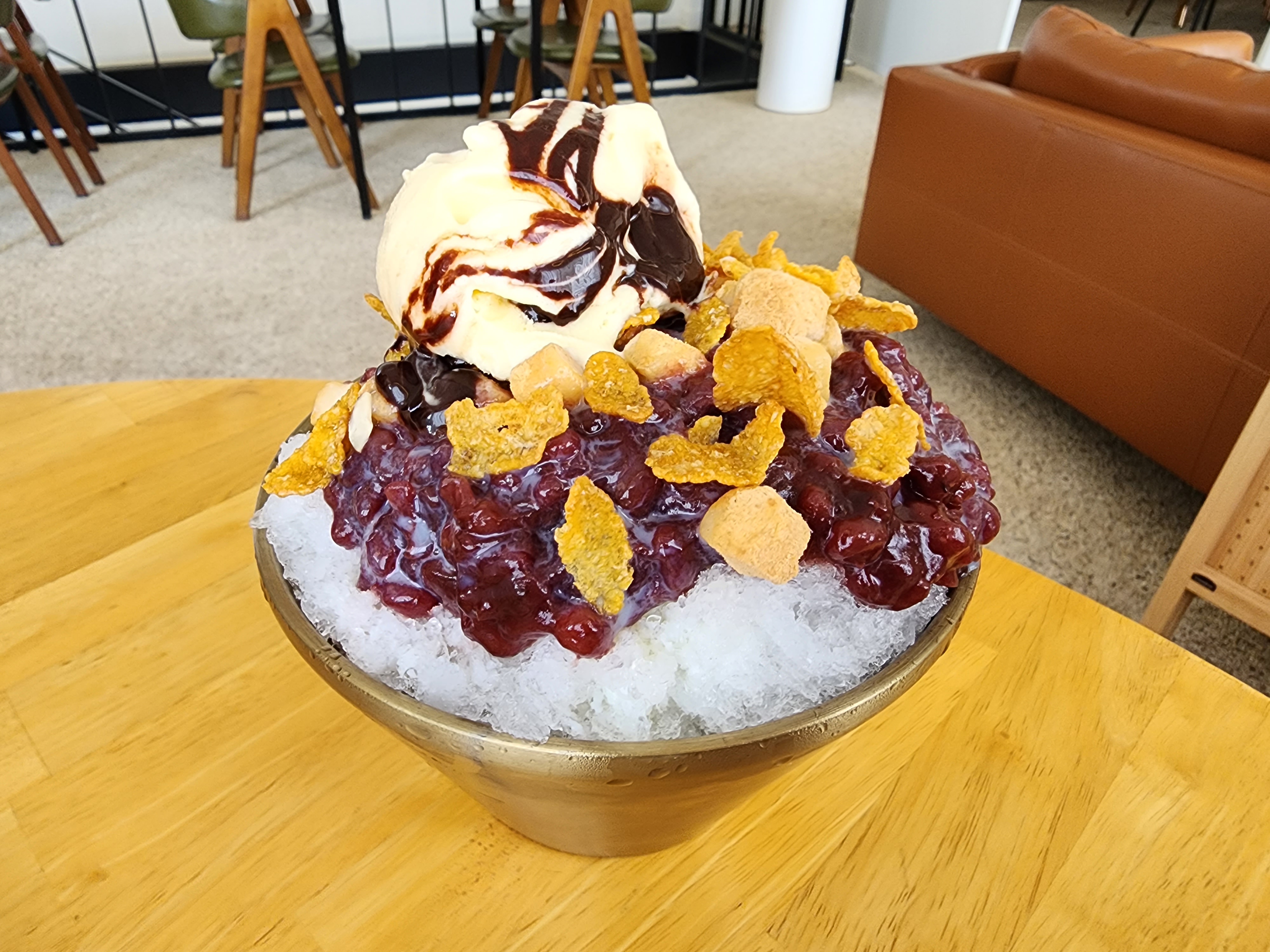 옛날 팥빙수