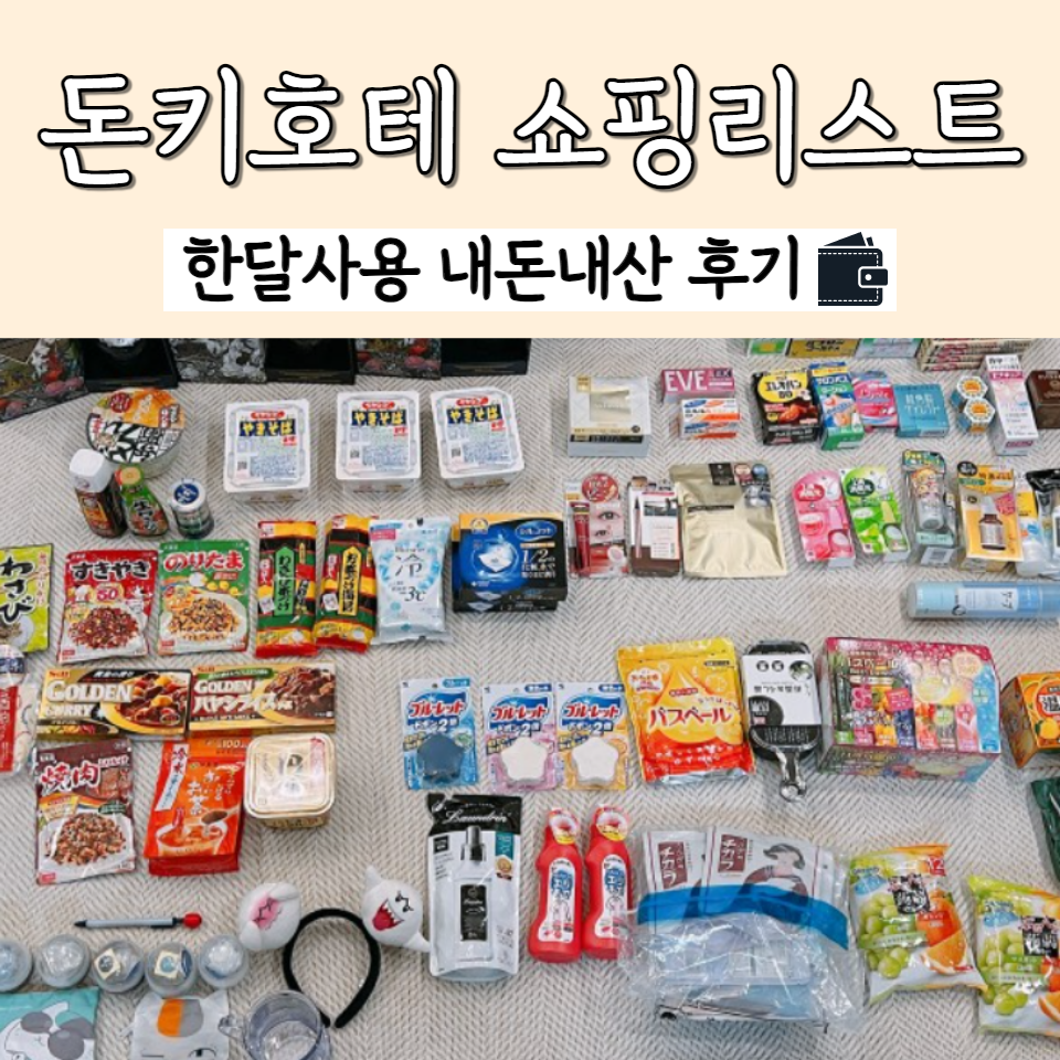 돈키호테 쇼핑리스트