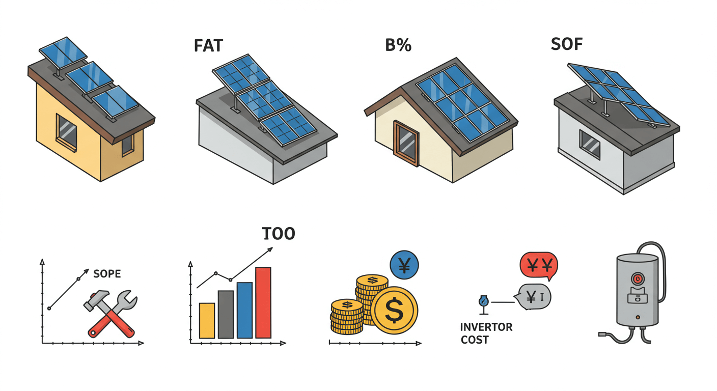 태양광 설치비용: 평균과 변수