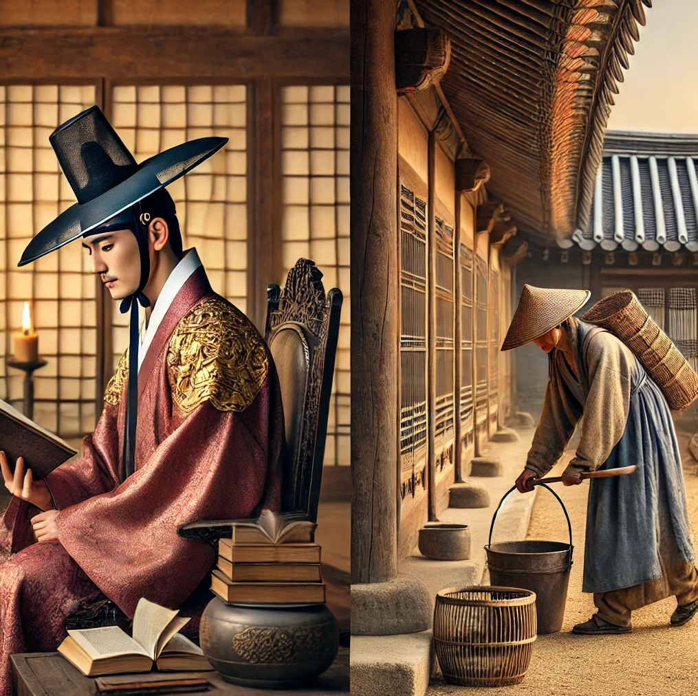 양반과 서민의 다른 모습