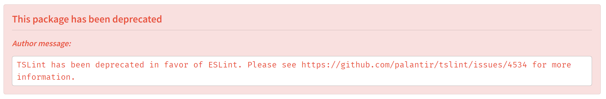 패키지-deprecated-메시지