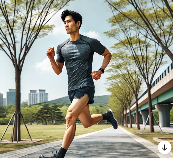 한국의 40대 남성 러너 이미지