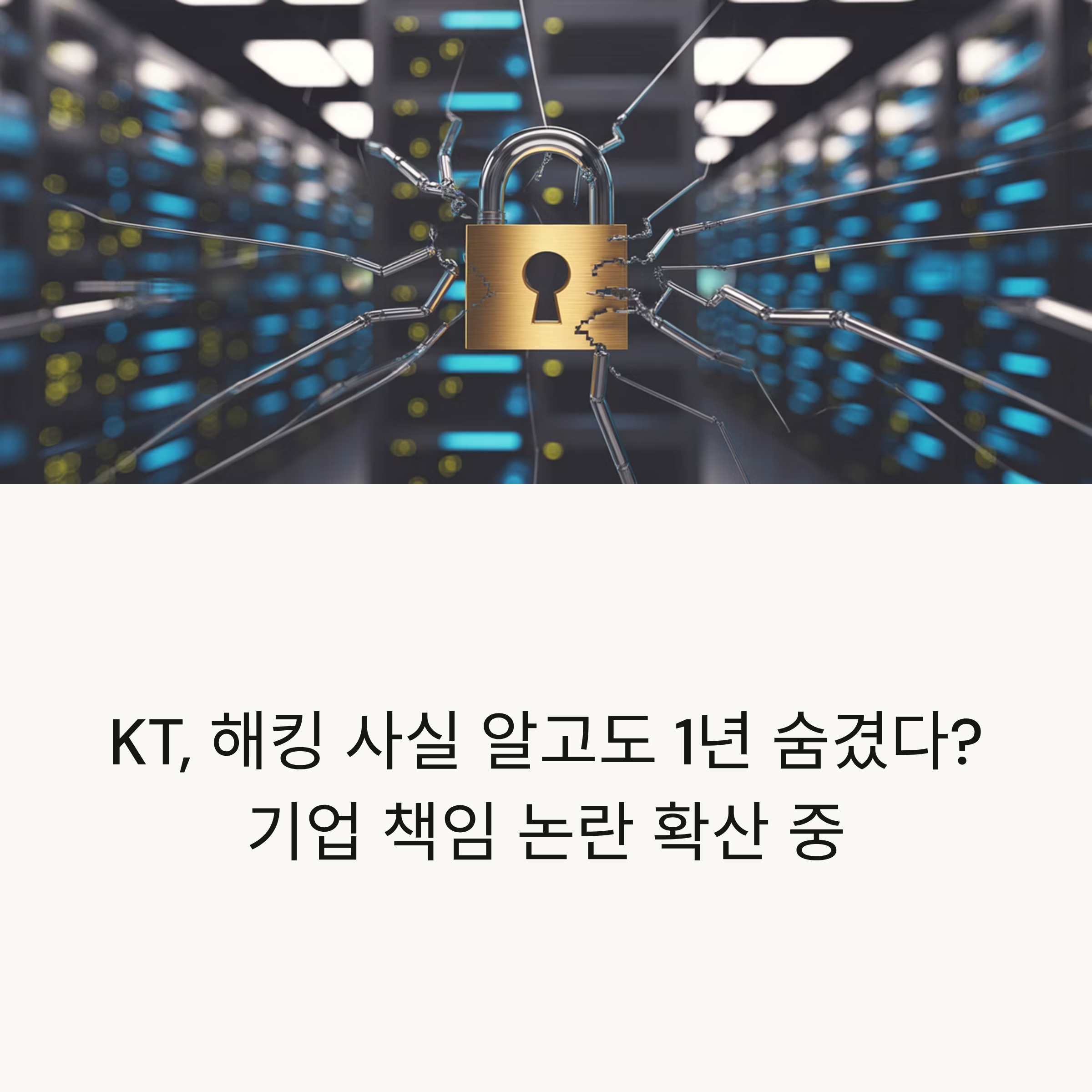 KT, 해킹 사실 알고도 1년 숨겼다? 기업 책임 논란 확산 중