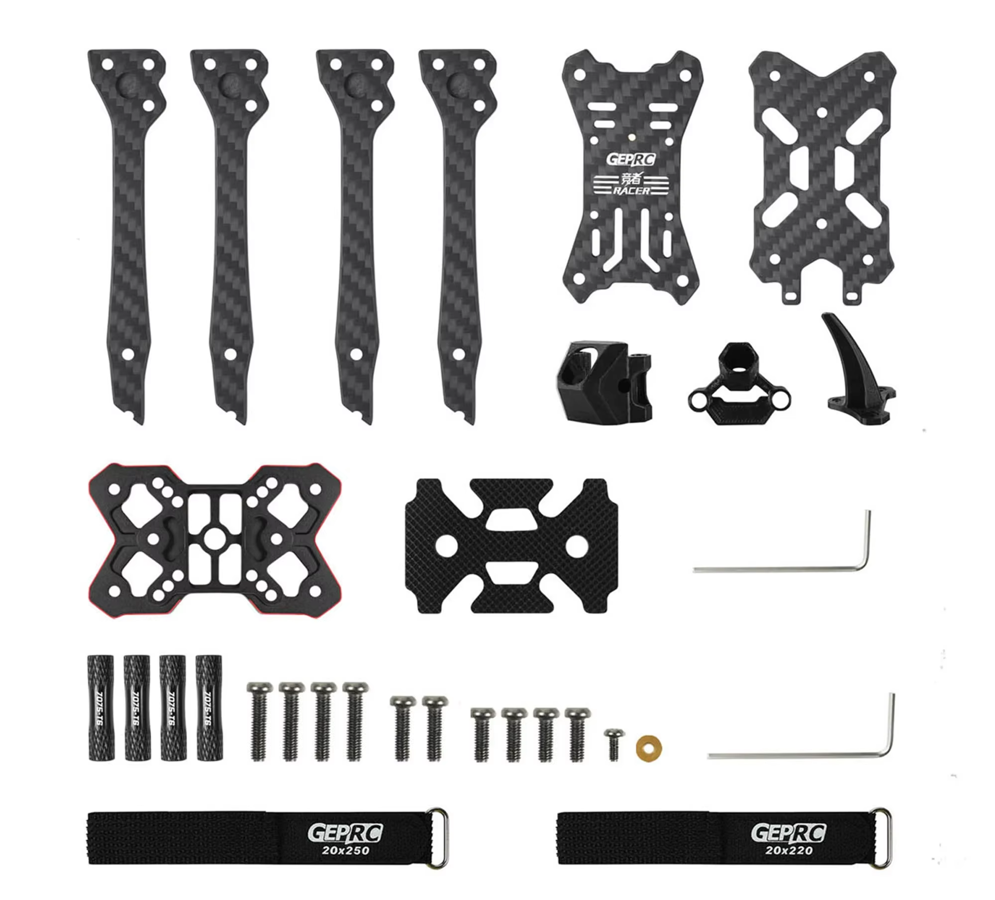 5인치 FPV 레이싱 프레임 부품이미지