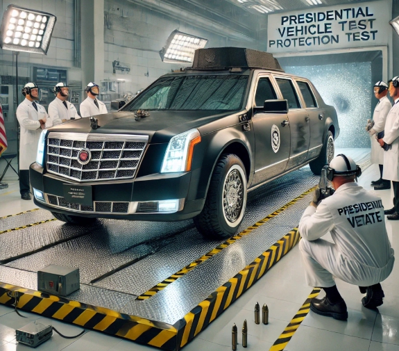 의전차 테스트장면