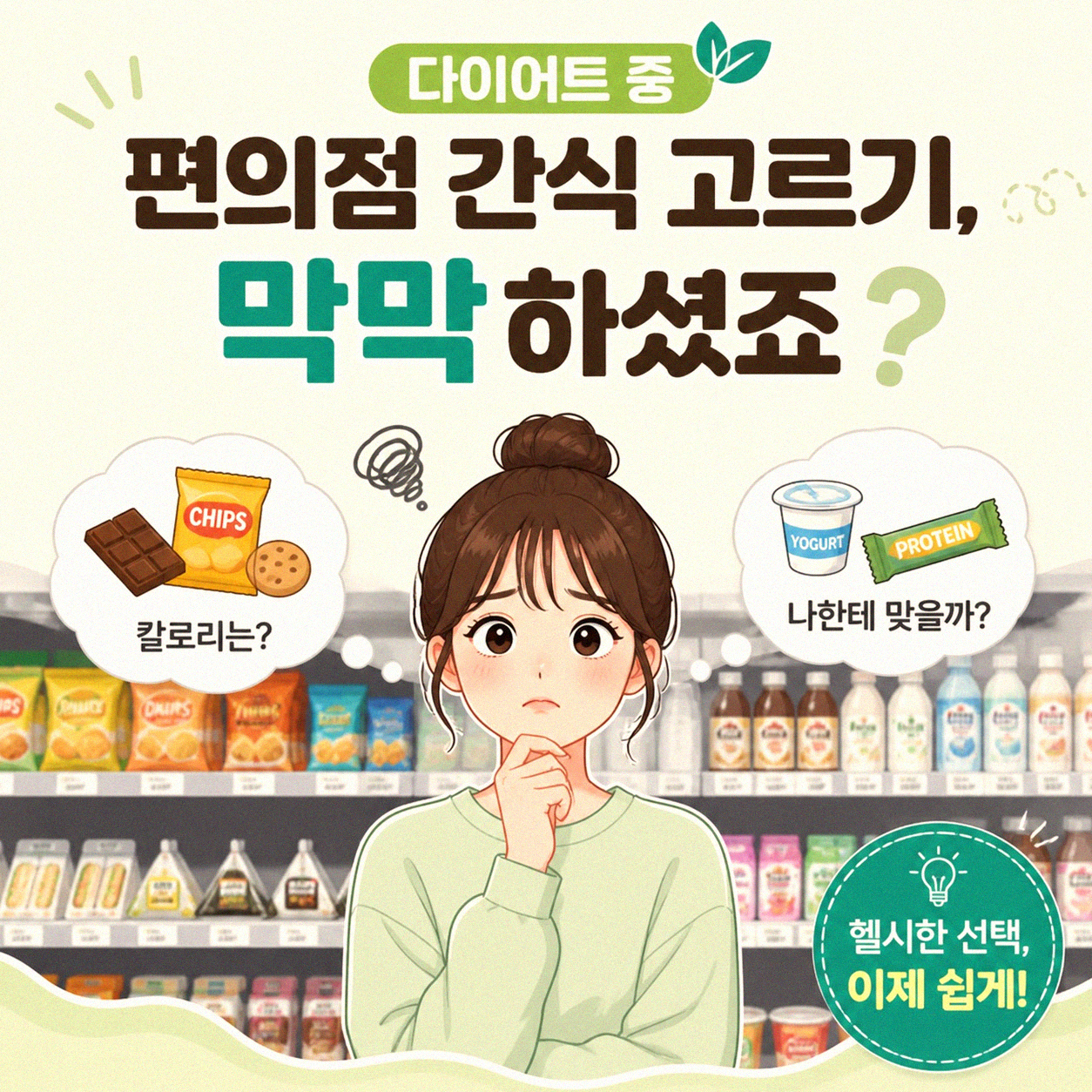 편의점 간식, 다이어트 중에도 안심할 수 있을까