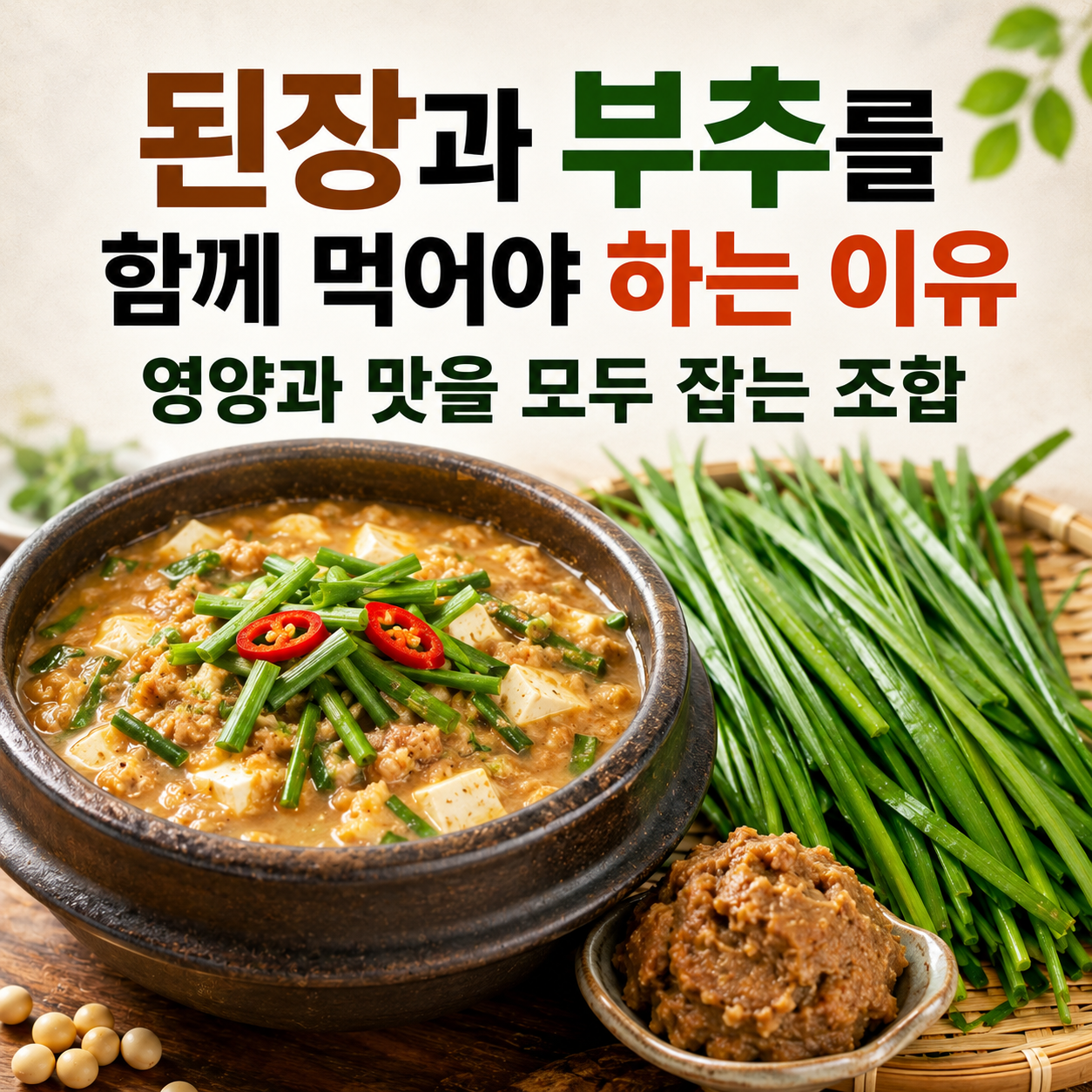된장과 부추 궁합