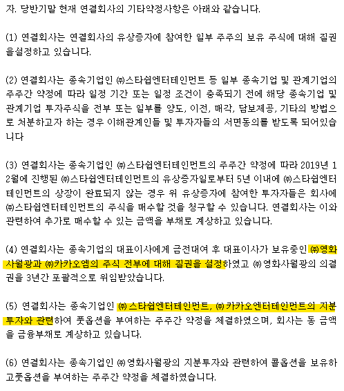 카카오 종속기업