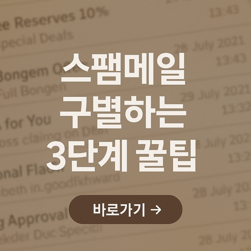 스팸메일 구별하는 3단계 썸네일