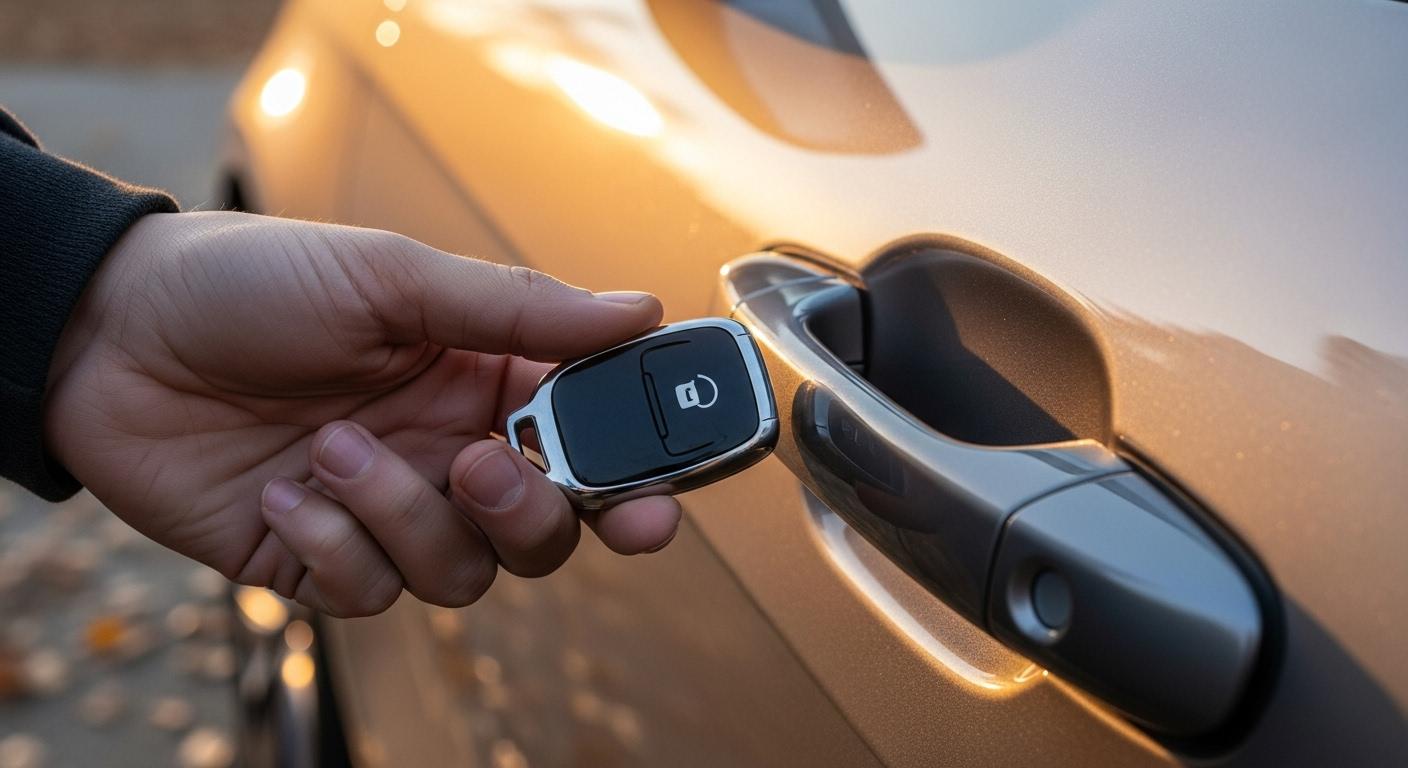 자동차 스마트키 문잠김