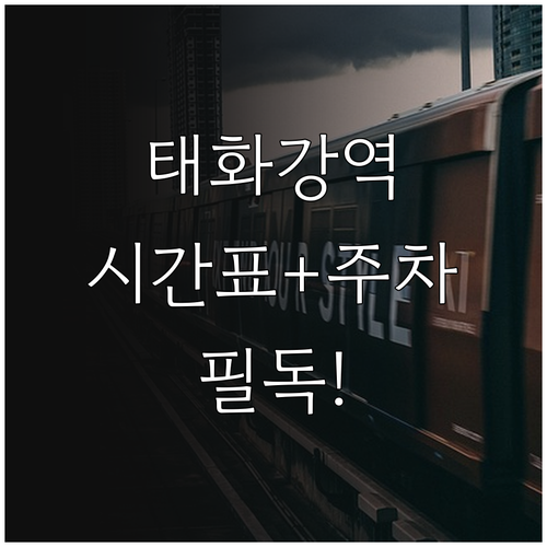 태화강역 이용 정보 안내 열차 시간표..