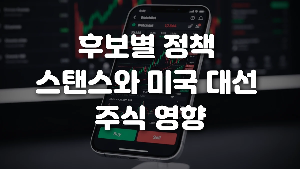 후보별 정책 스탠스와 미국 대선 주식 영향