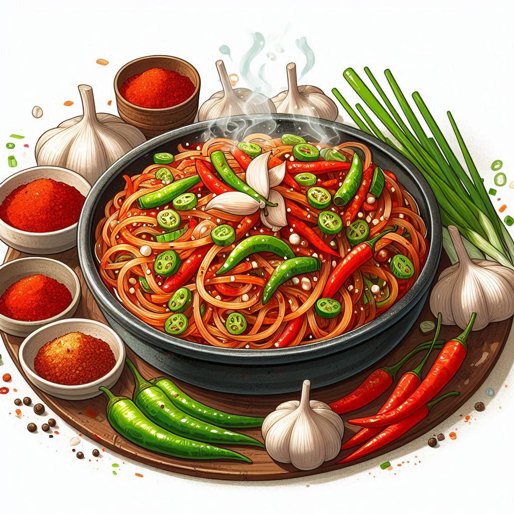 메콤 곤약 조림