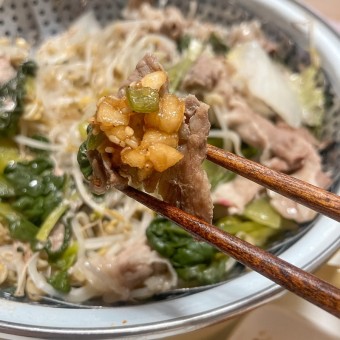 대패삼겹살 숙주찜