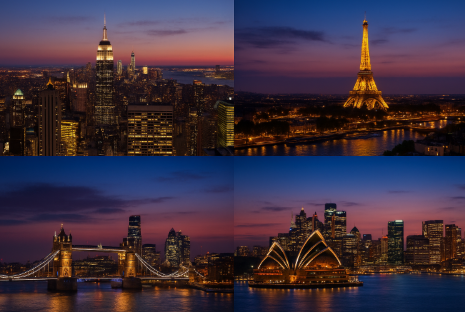 전 세계 야경이 빛나는 도시 여행