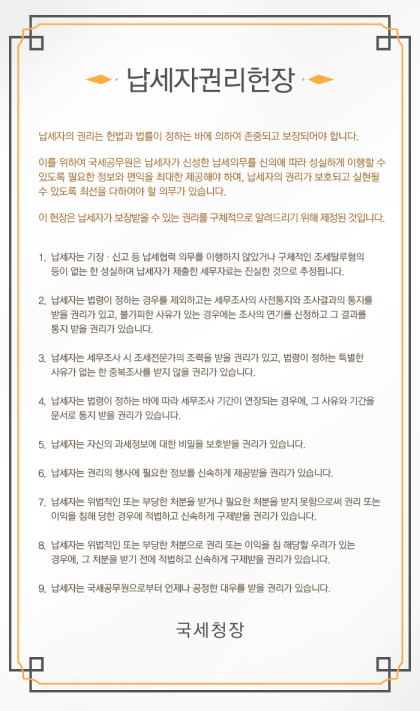 납세자권리헌장