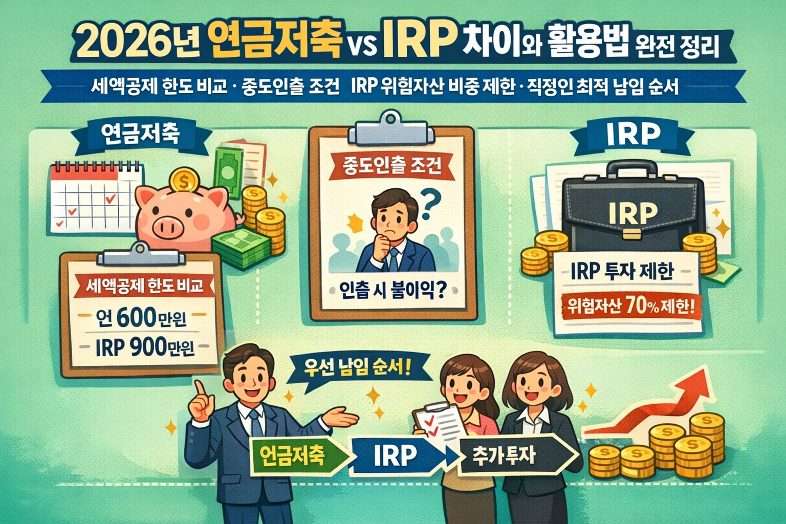2026년 연금저축, IRP 비교