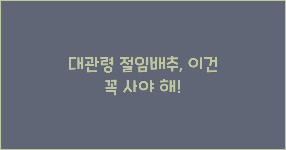 대관령 절임배추