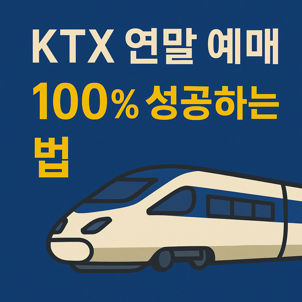 KTX 연말 승차권 예매하기