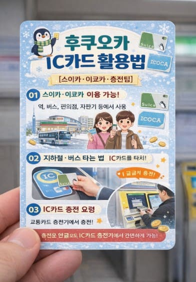 후코오카 IC카드 활용법 관련 사진