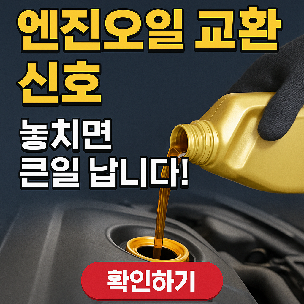 차량이 알려주는 엔진오일 교체 신호 5가지｜교체 주기보다 중요한 진짜 기준