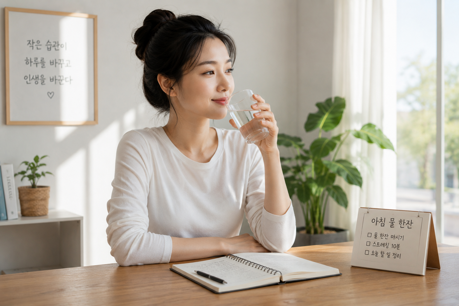 아침에 물 한 잔 마신 지 30일