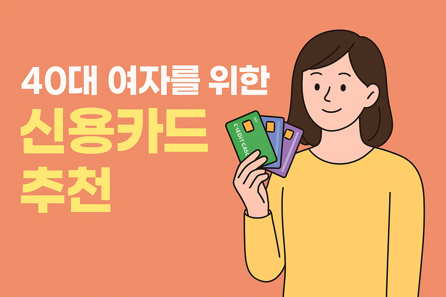 40대 여자 신용카드 추천