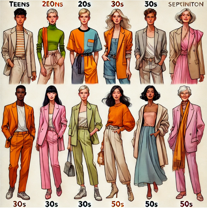 나이대별 컬러 매칭법 관련 사진 (2025 필수)