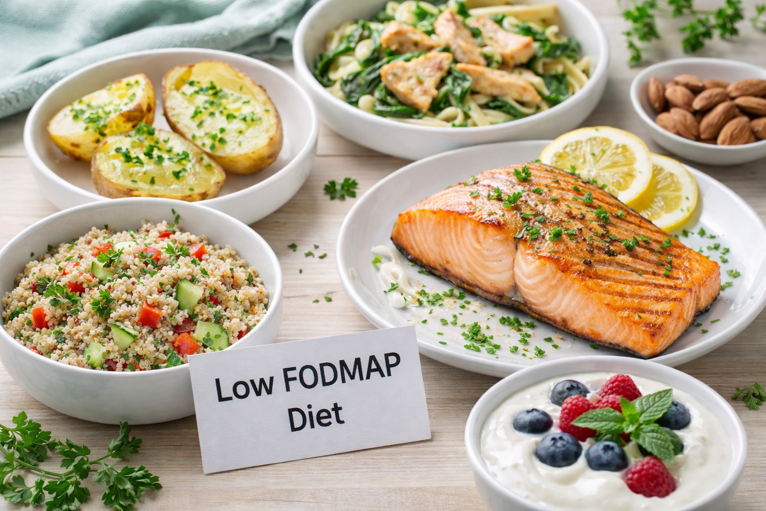 저포드맵 식단의 예시