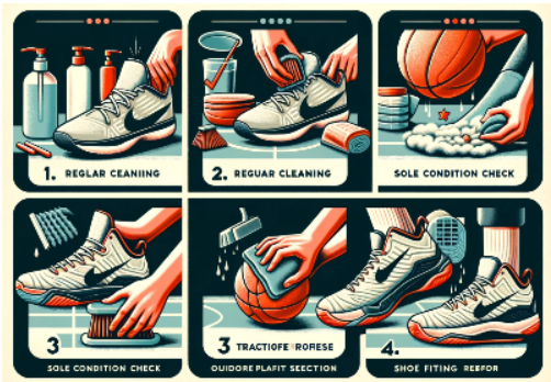 농구화밑창관리이미지