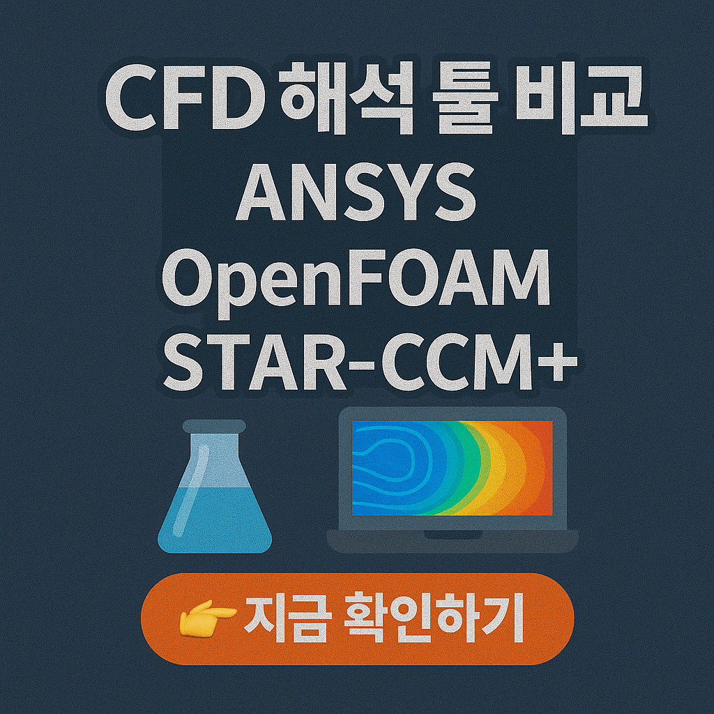 CFD 해석 툴 비교: ANSYS, OpenFOAM, STAR‑CCM+