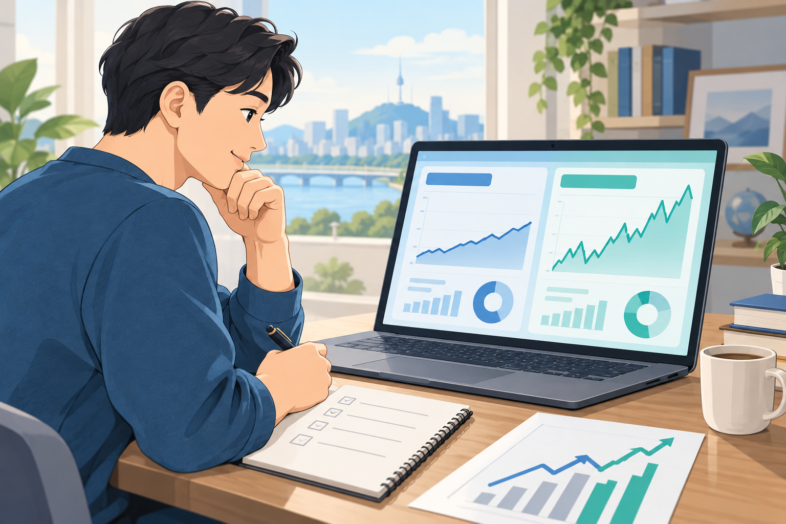 레버리지 ETF 수익률 비교 계산기 - 지수는 제자리인데 내 돈은 왜 줄까?