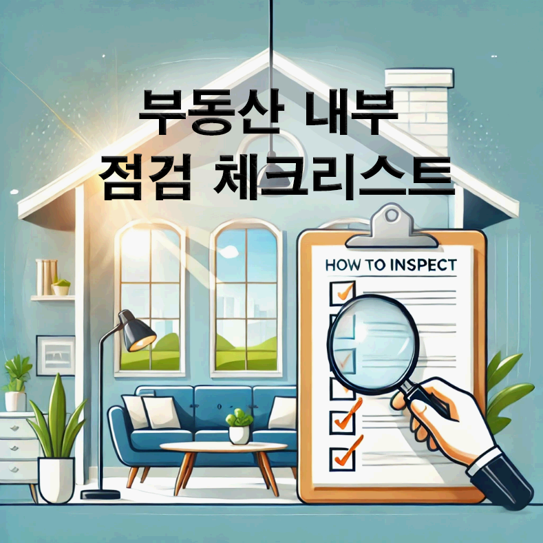 부동산 내부 점검 요령, 부동산 계약 전, 집 내부 이렇게 점검하세요