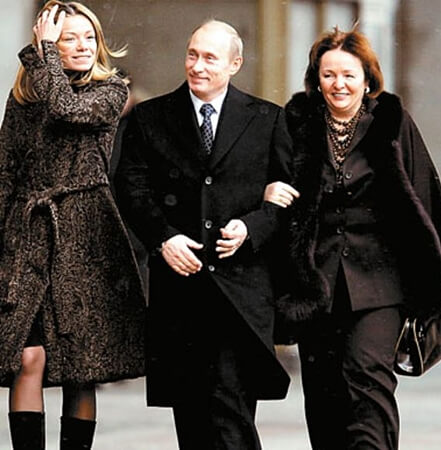 푸틴-딸과-아내