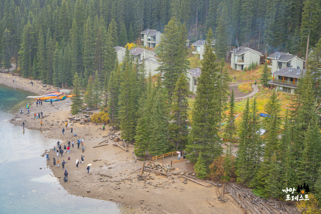 캐나다 모레인 호수 산책
