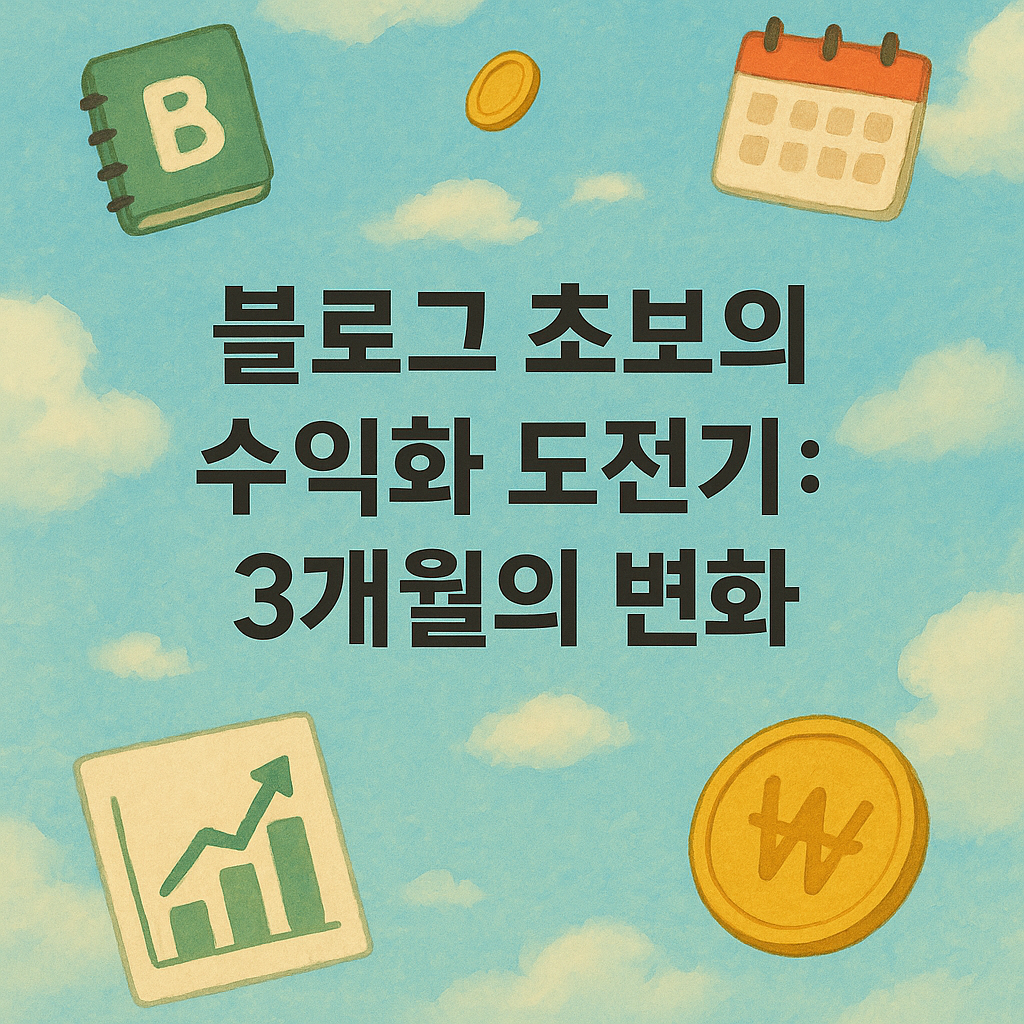 블로그 초보의 수익화 도전기