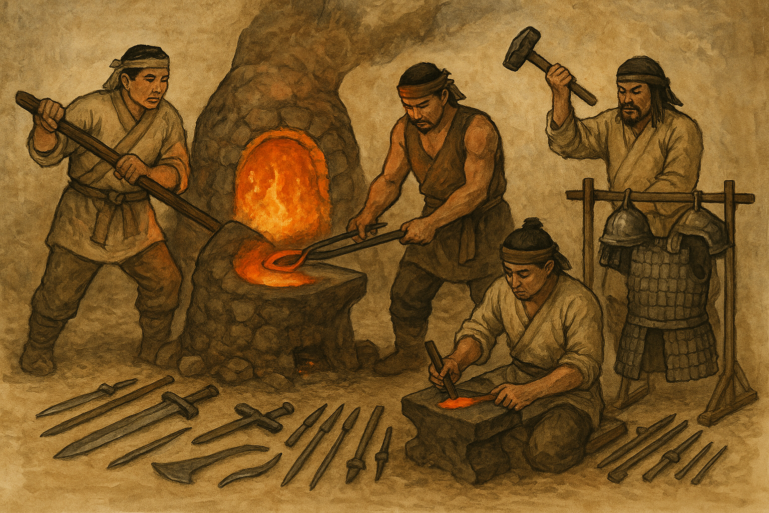 고구려 철기 기술 관련 이미지