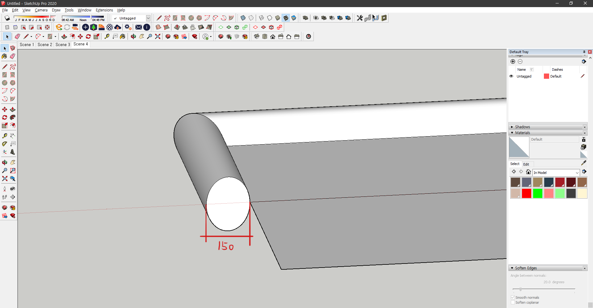 스케치업 Follow me