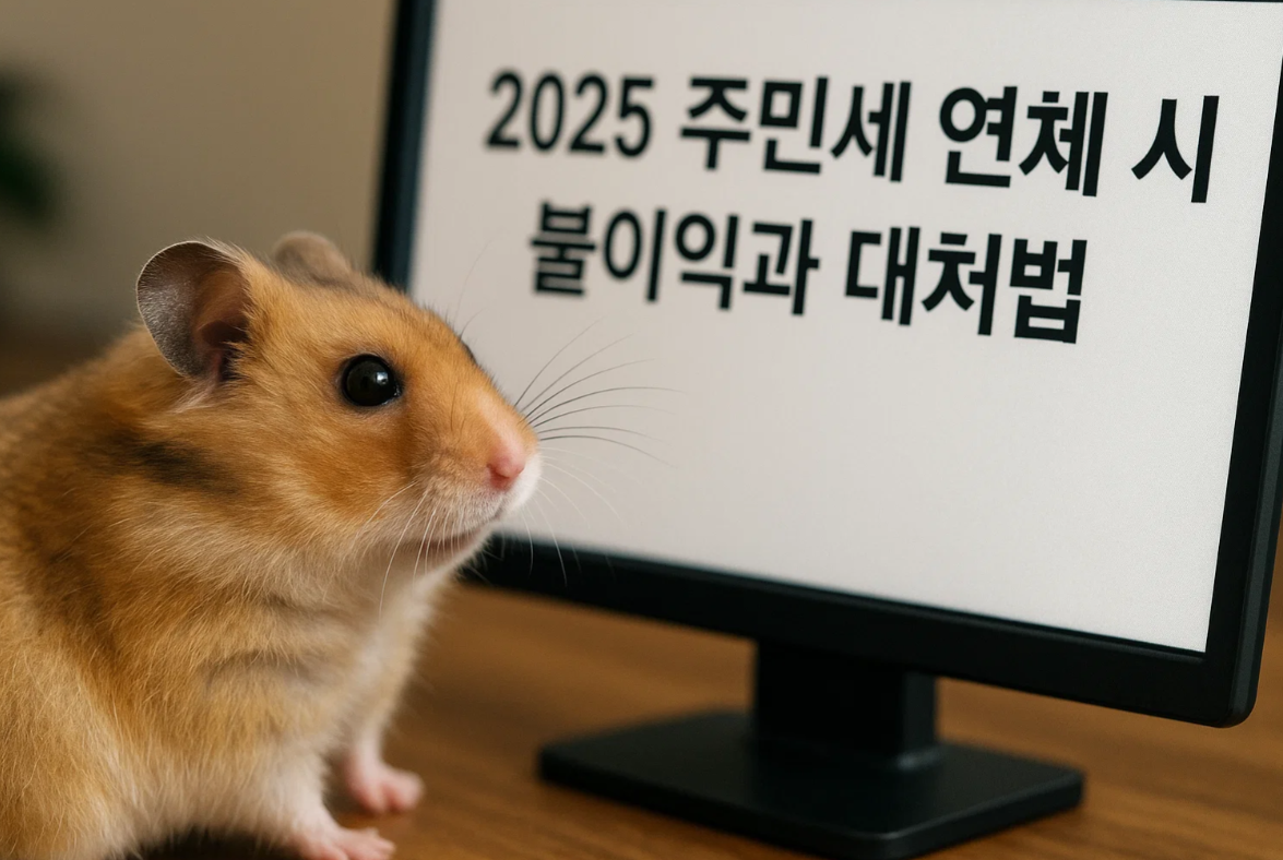 주민세 연체 시 불이익과 대처법