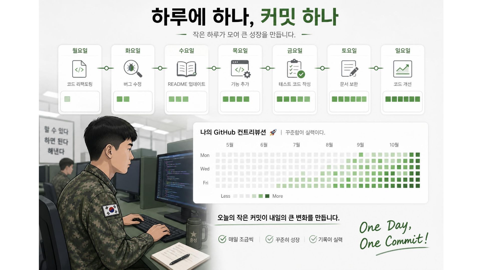 하루 1커밋으로 잔디밭 채우기