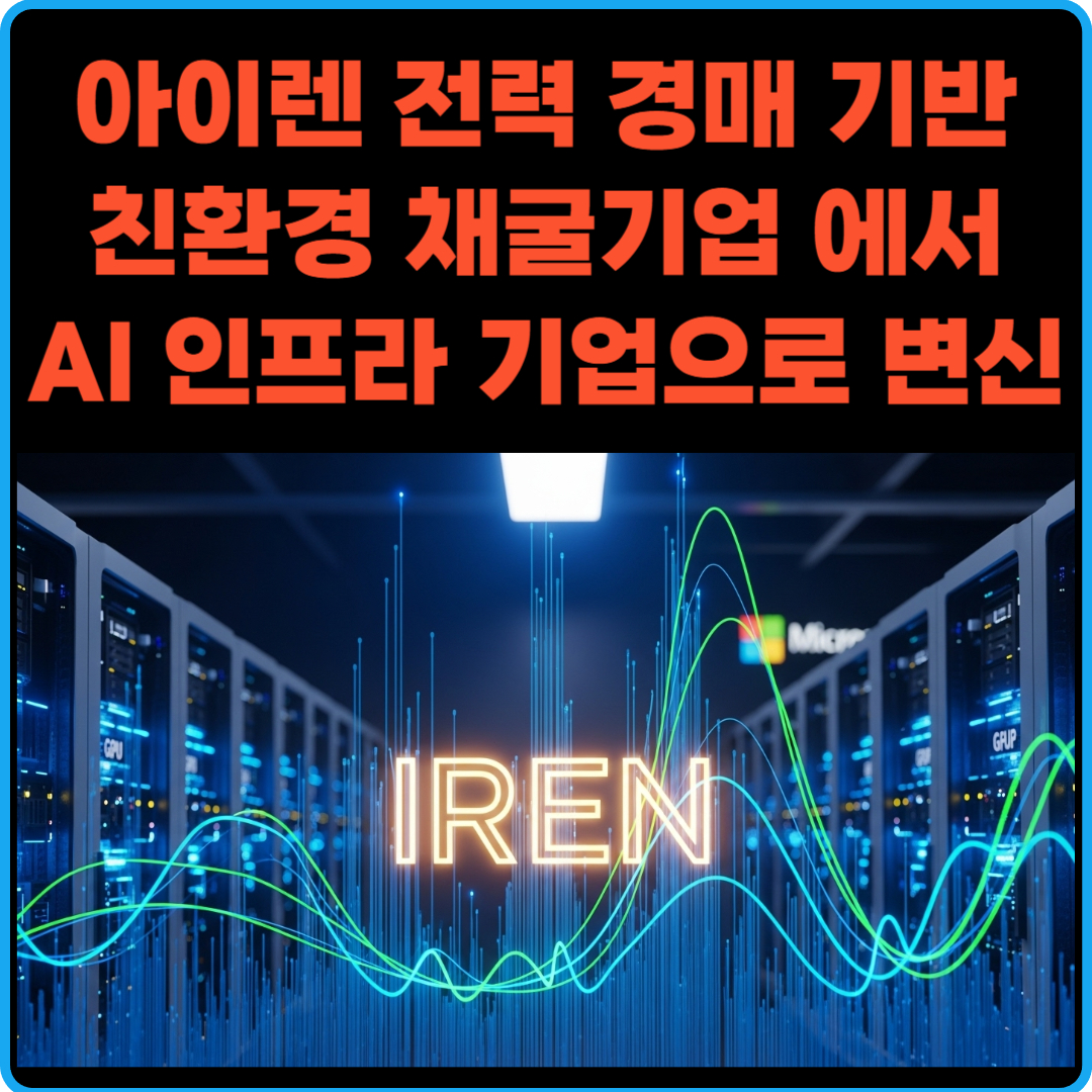 아이렌 IREN 전력 경매 기반 친환경 채굴기업에서 AI 인프라 기업으로 변신
