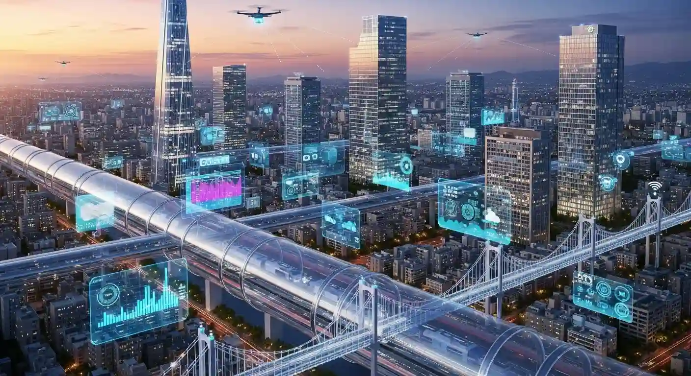 <img src="future_city_connected_by_6g_technology.webp" alt="6G 기술로 연결된 미래 도시의 초연결 풍경을 표현한 이미지 입니다">