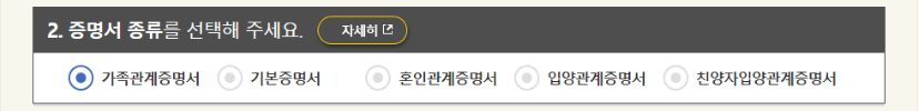 가족관계증명서 교부방법 및 신청방법