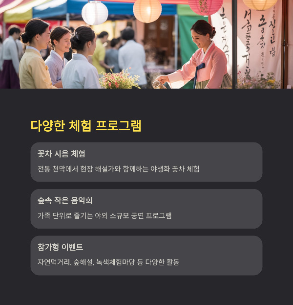 다양한 체험 프로그램