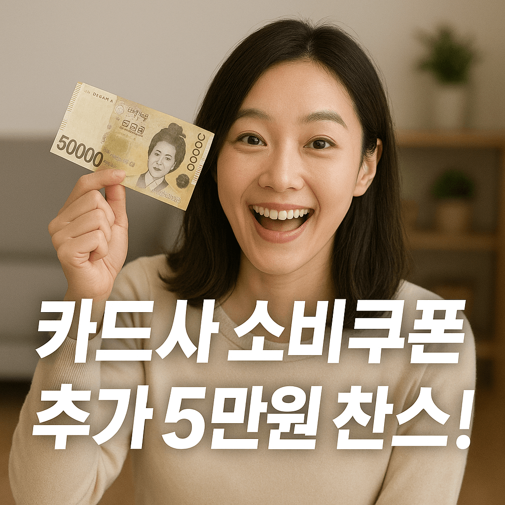 소비쿠폰 추가 5만원 받는 법