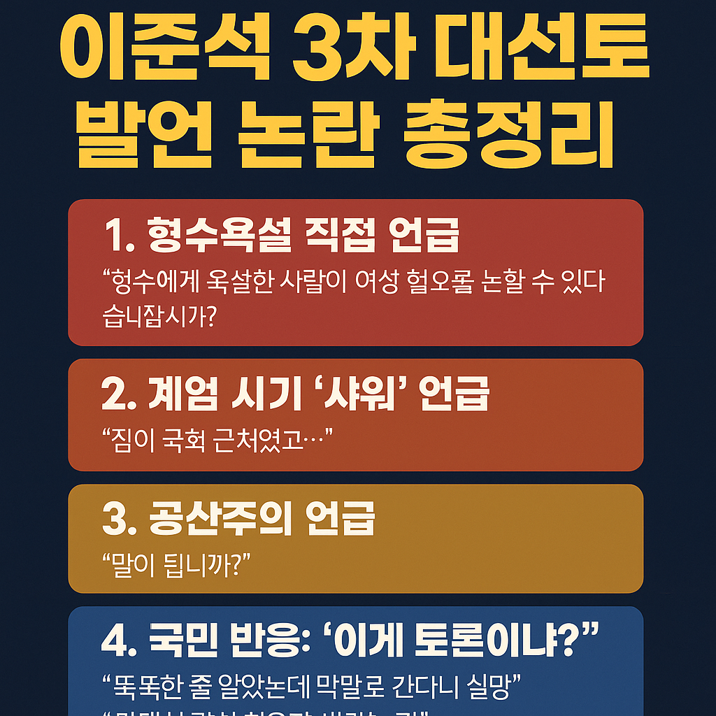 이준석 발언 논란