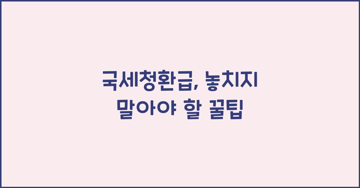 국세청환급