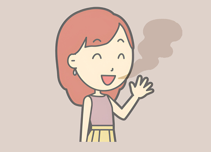 구취가-있는-여성