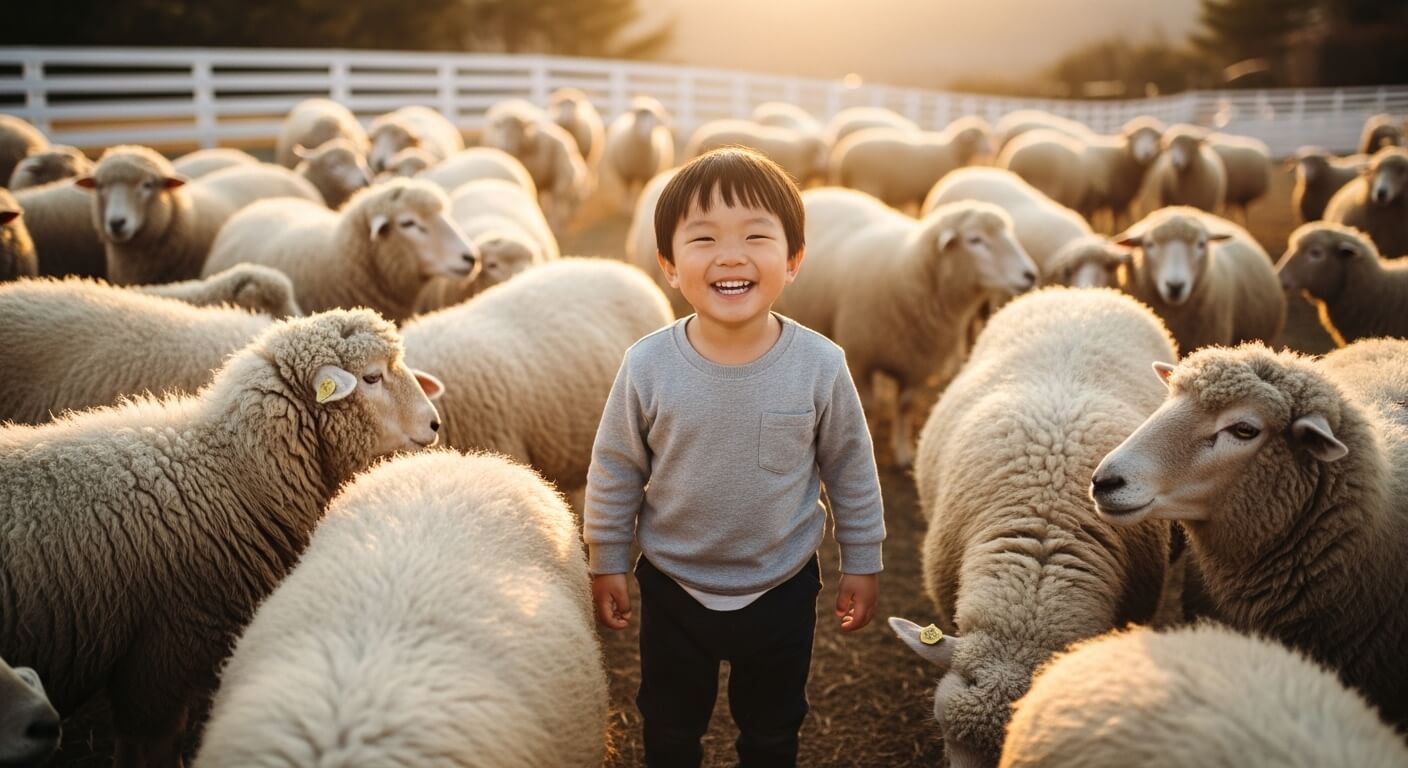 초등학교 여름방학 대관령 양떼목장