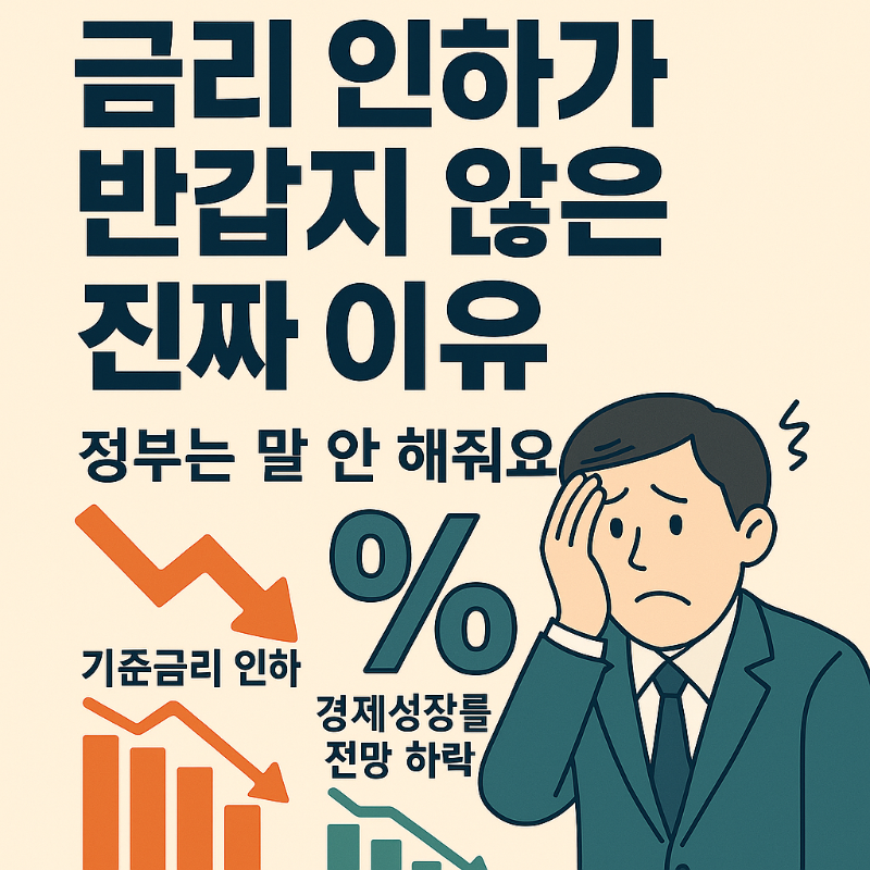 금리 인하가 반갑지 않은 진짜 이유, 정부는 말 안 해줘요